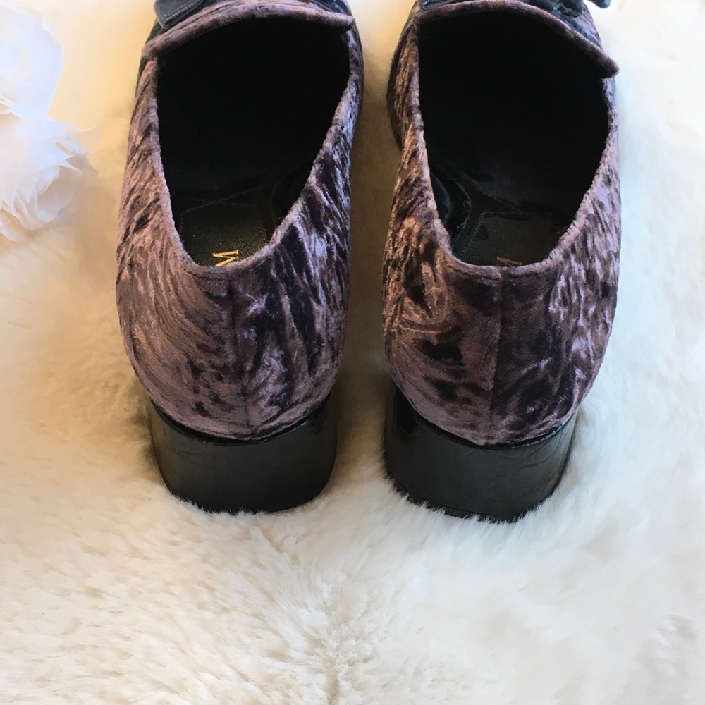 NWT   Erderm Crushed Velvet Berry Pump/Loafer - Picture 5 of 7